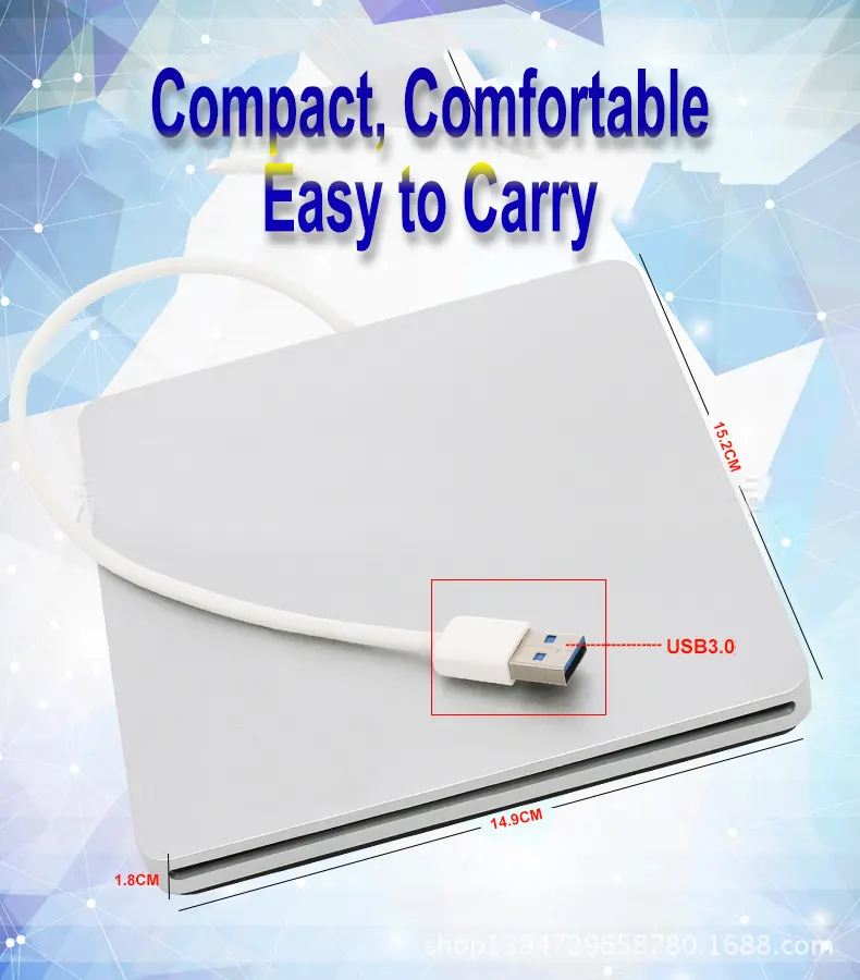 Blu-ray combo drive for external BD-ROM burning