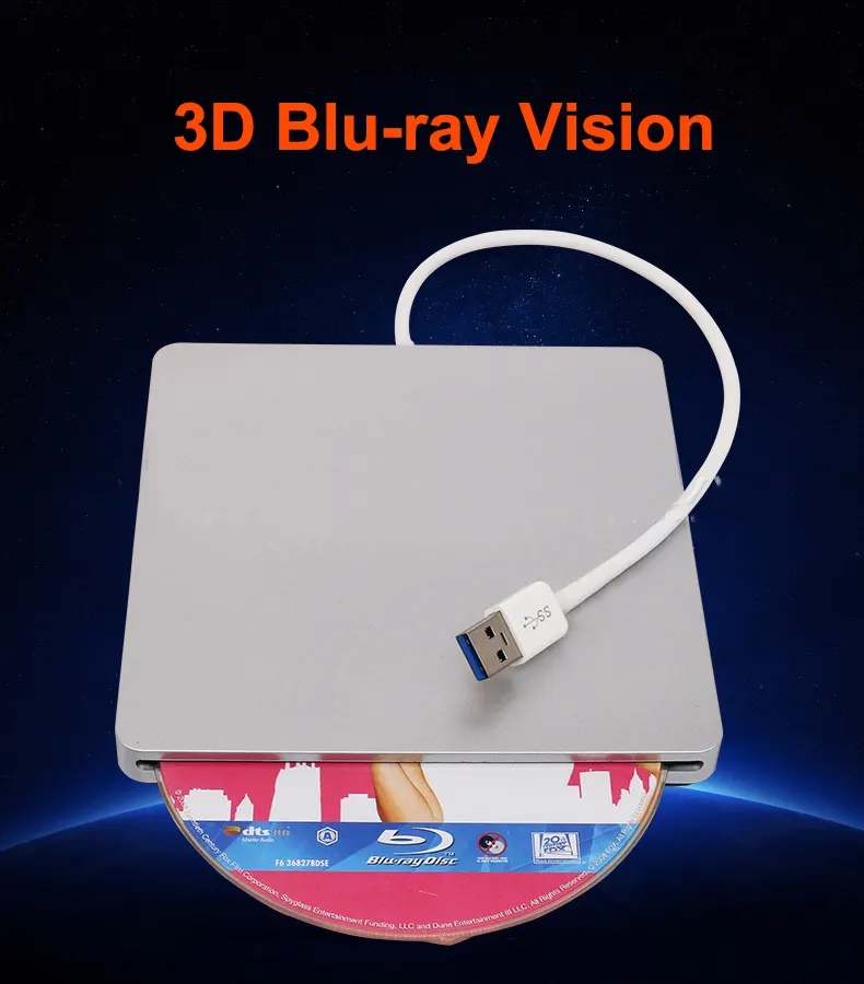 Blu-ray combo drive for external BD-ROM burning
