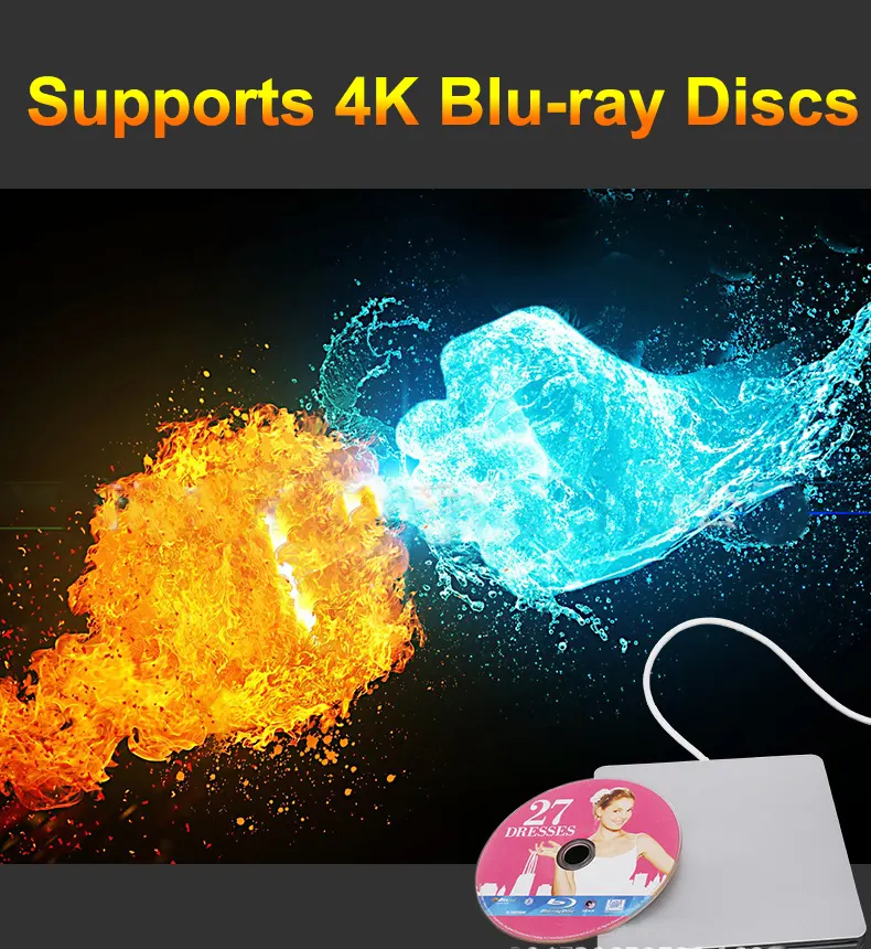 Blu-ray combo drive for external BD-ROM burning