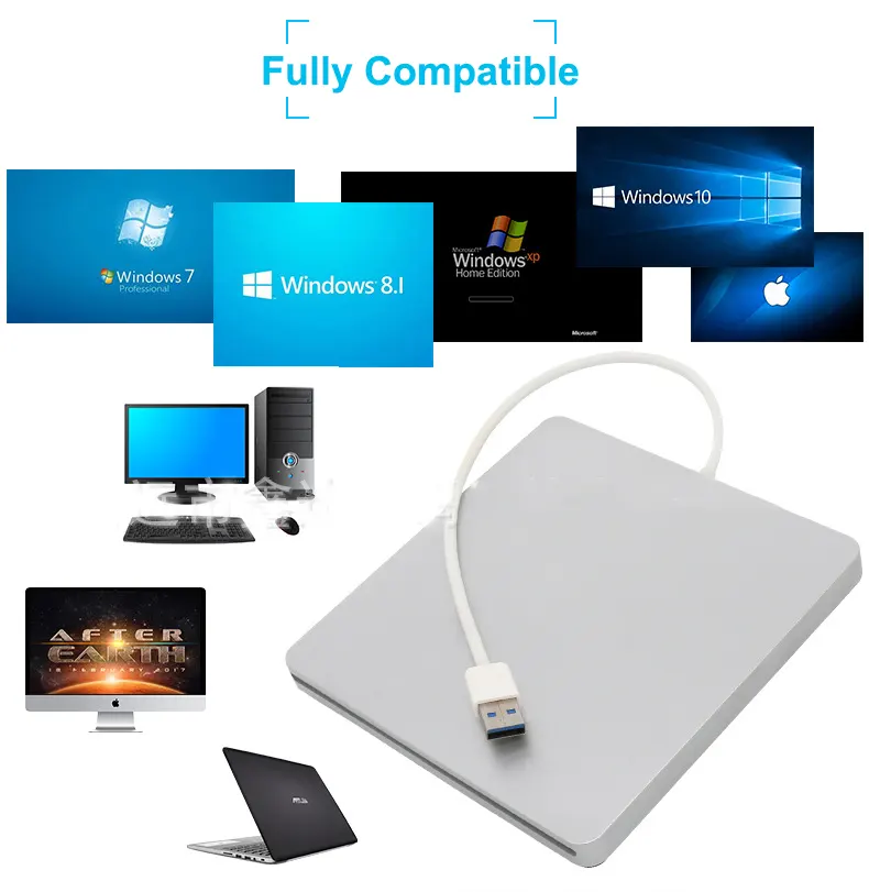 Blu-ray combo drive for external BD-ROM burning